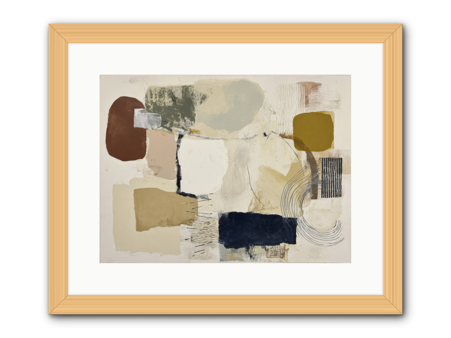 Lost Language -- Framed Print - Natural 16x12