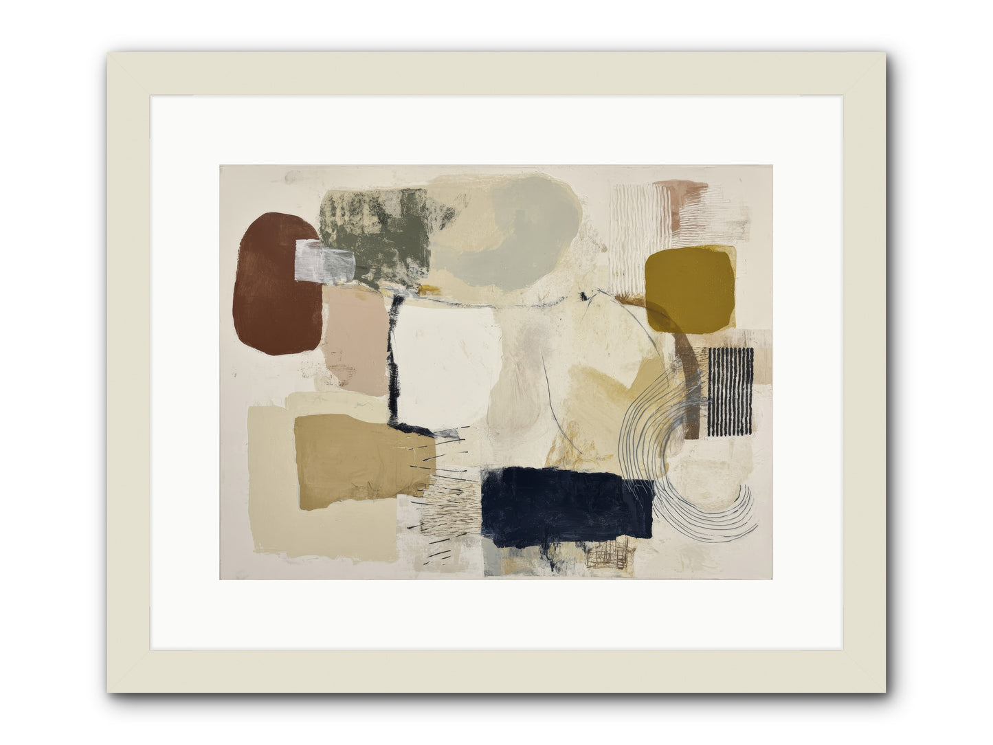 Lost Language -- Framed Print - White 16x12