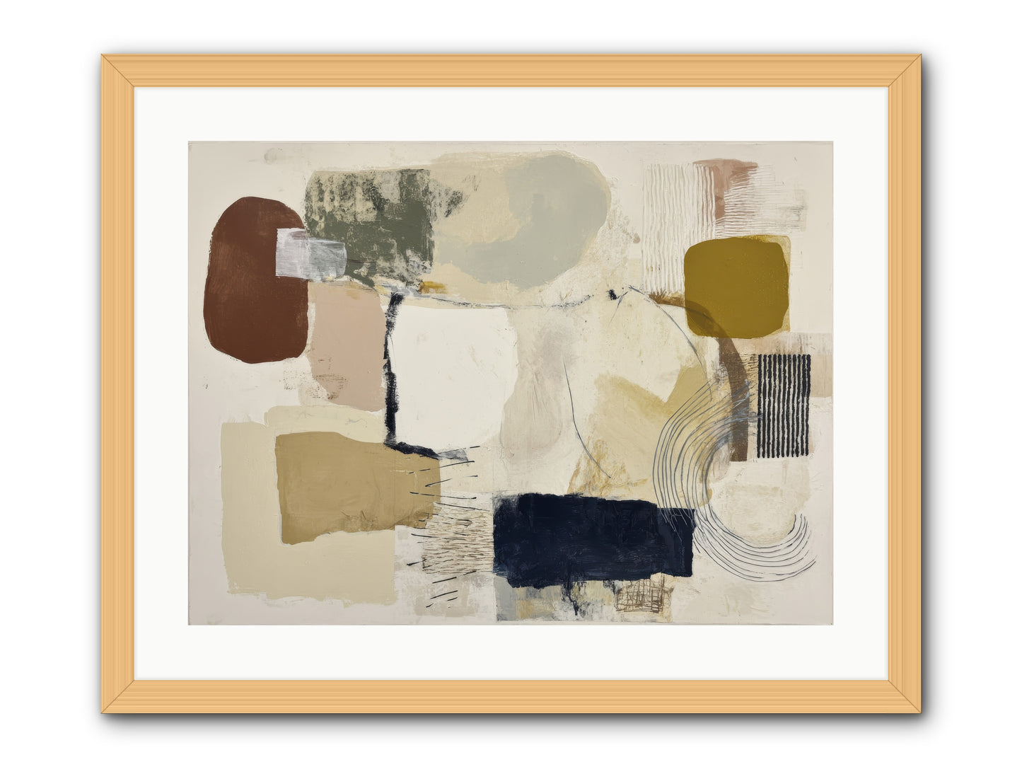 Lost Language -- Framed Print - Natural 24x18