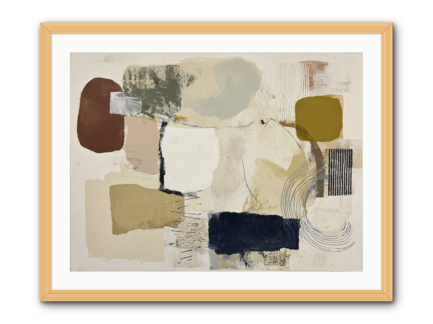 Lost Language -- Framed Print - Natural 32x24