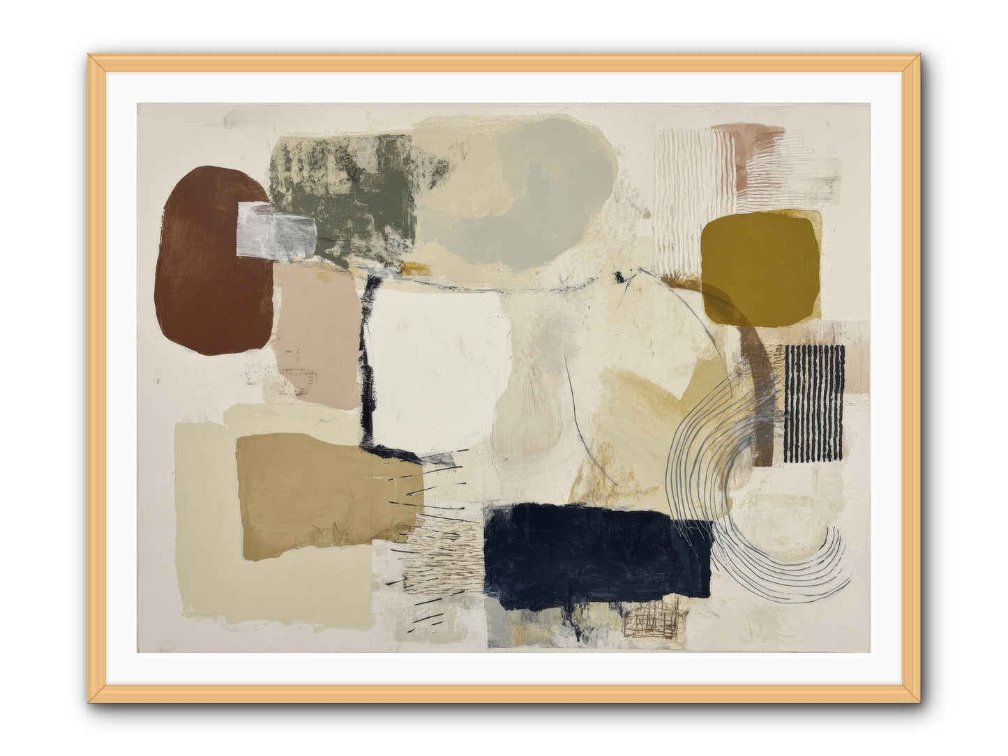 Lost Language -- Framed Print - Natural 48x36