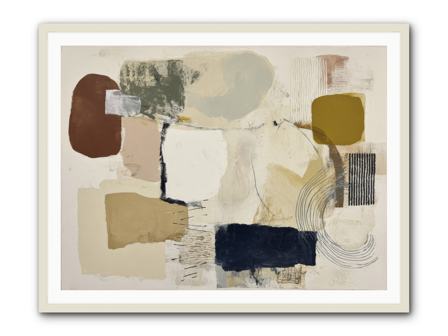 Lost Language -- Framed Print - White 48x36