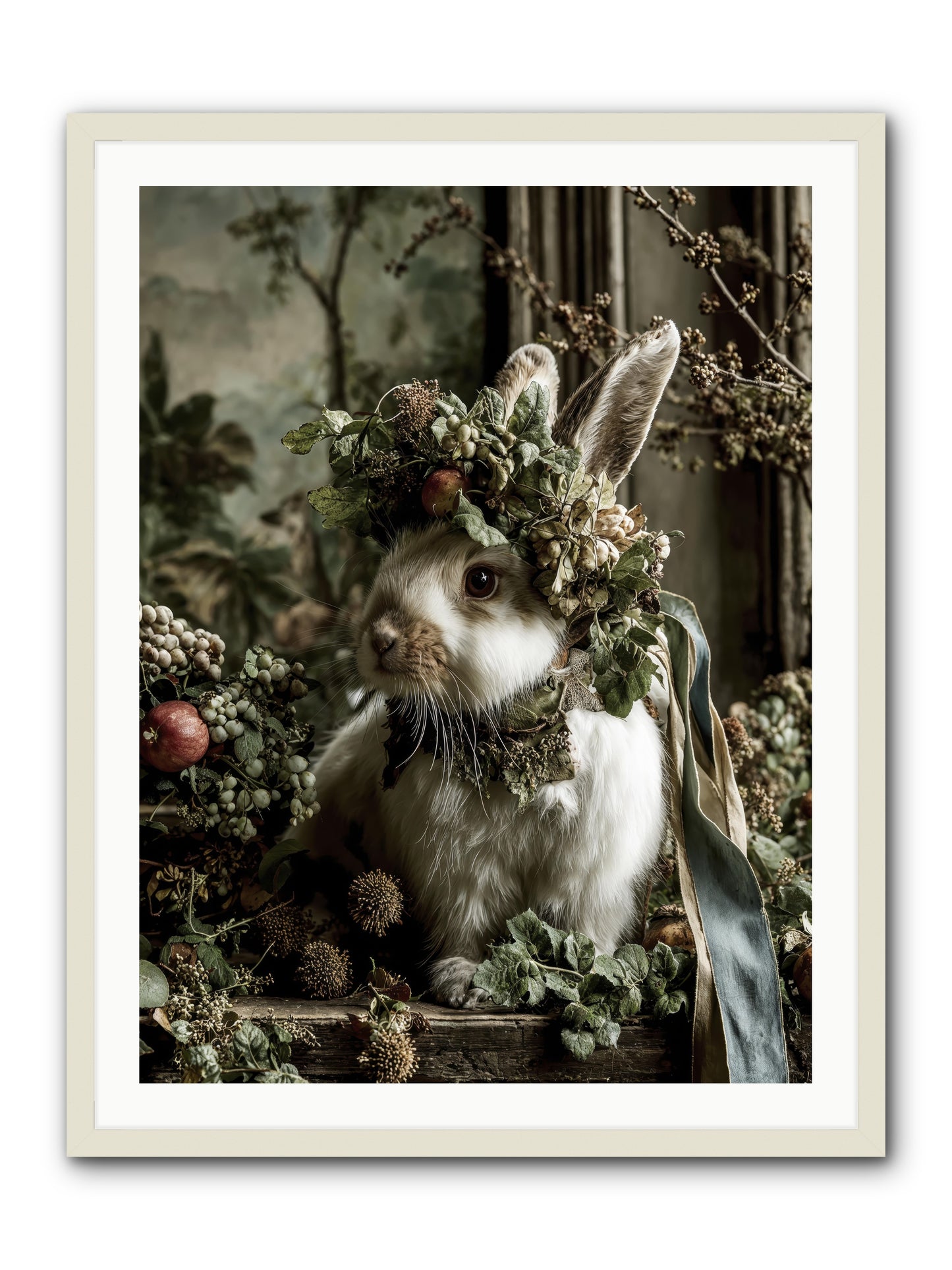 Louvale -- Framed Print - White 30x40