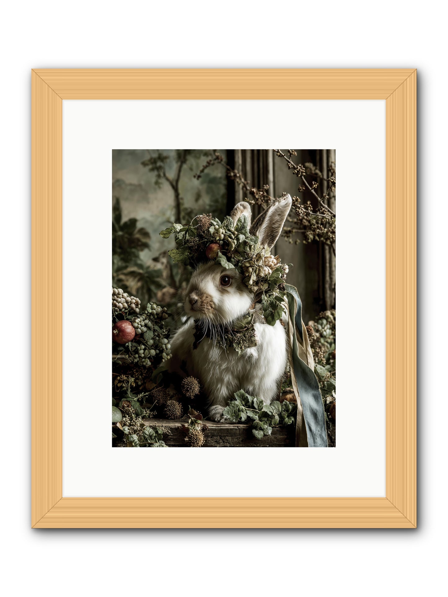Louvale -- Framed Print - Natural 9x12