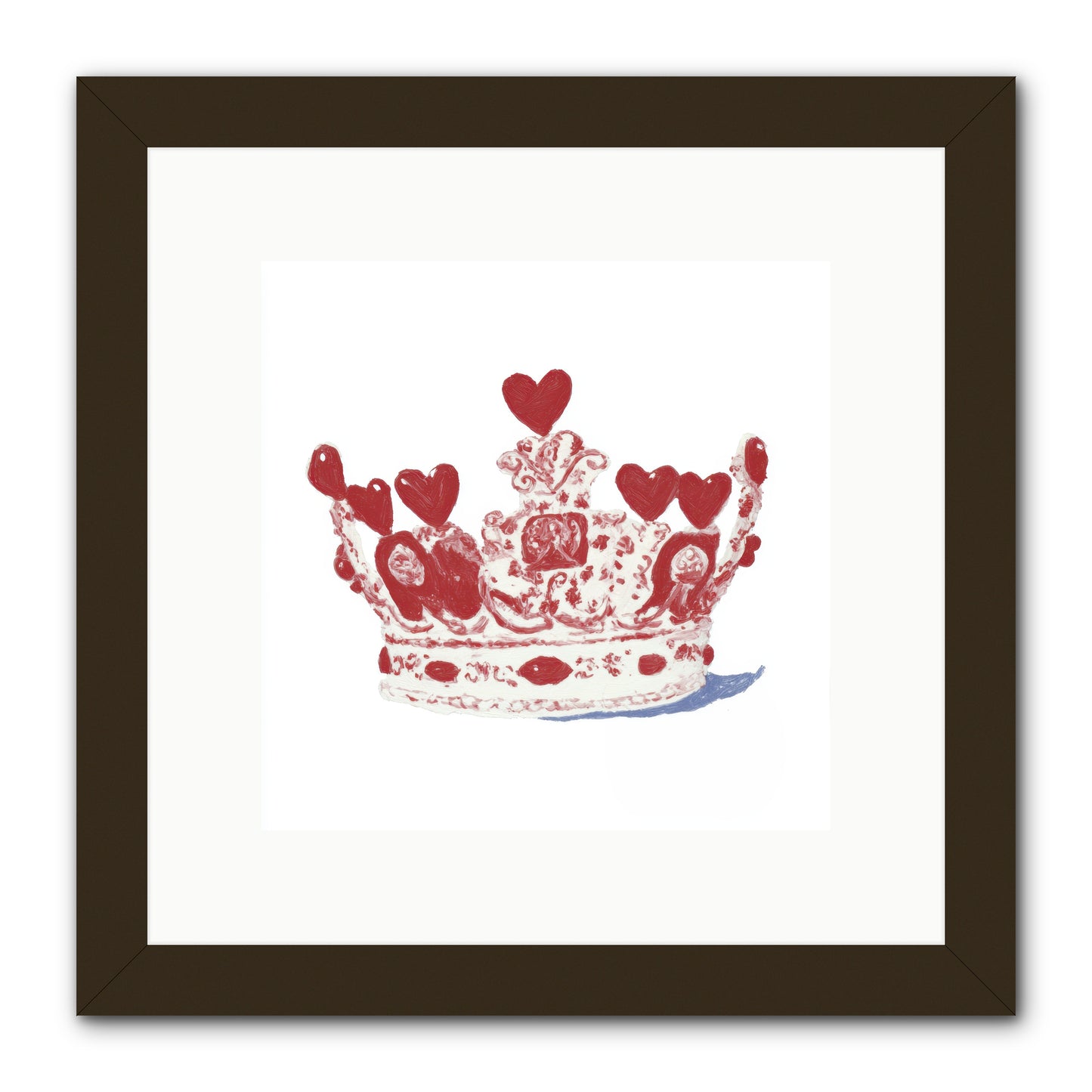 Love Became Legend -- Framed Print - Black 10x10