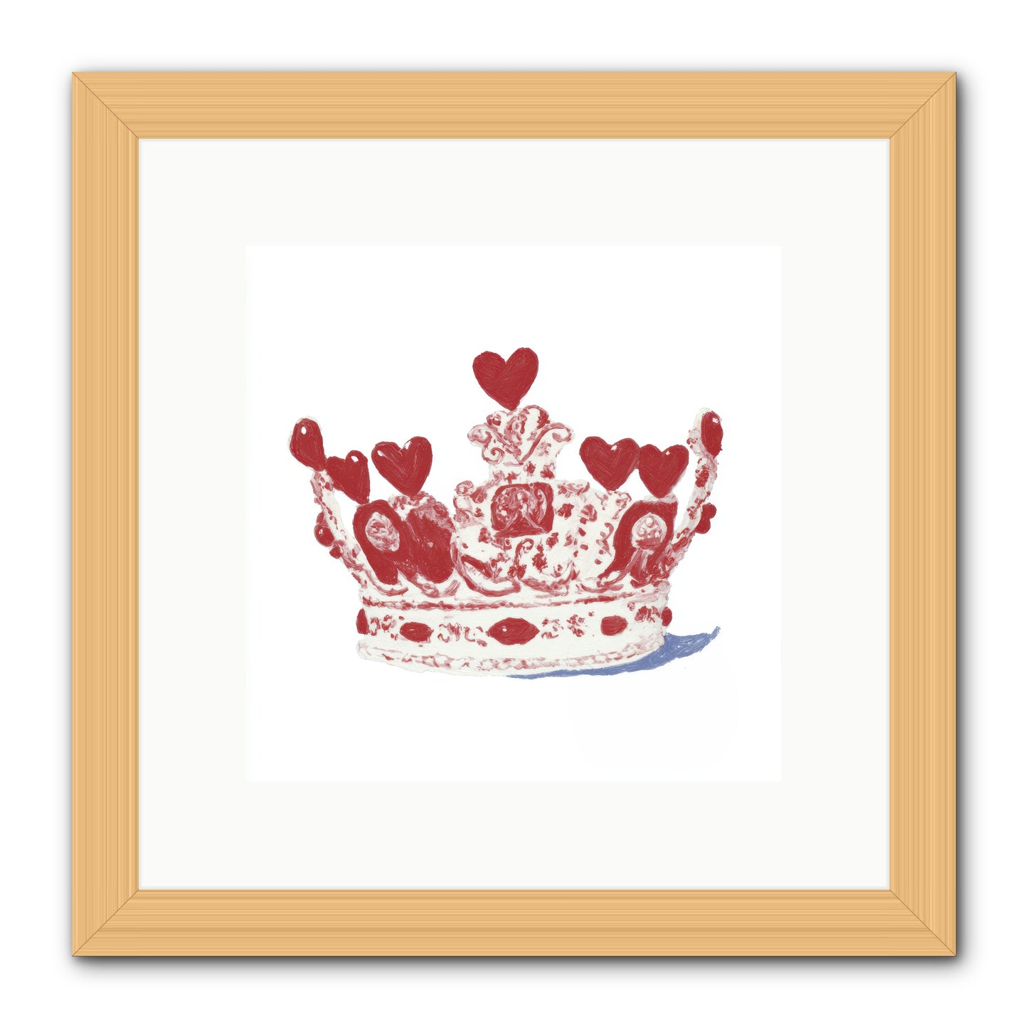 Love Became Legend -- Framed Print - Natural 10x10