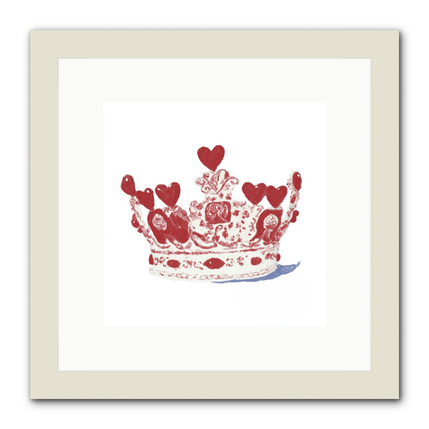Love Became Legend -- Framed Print - White 10x10