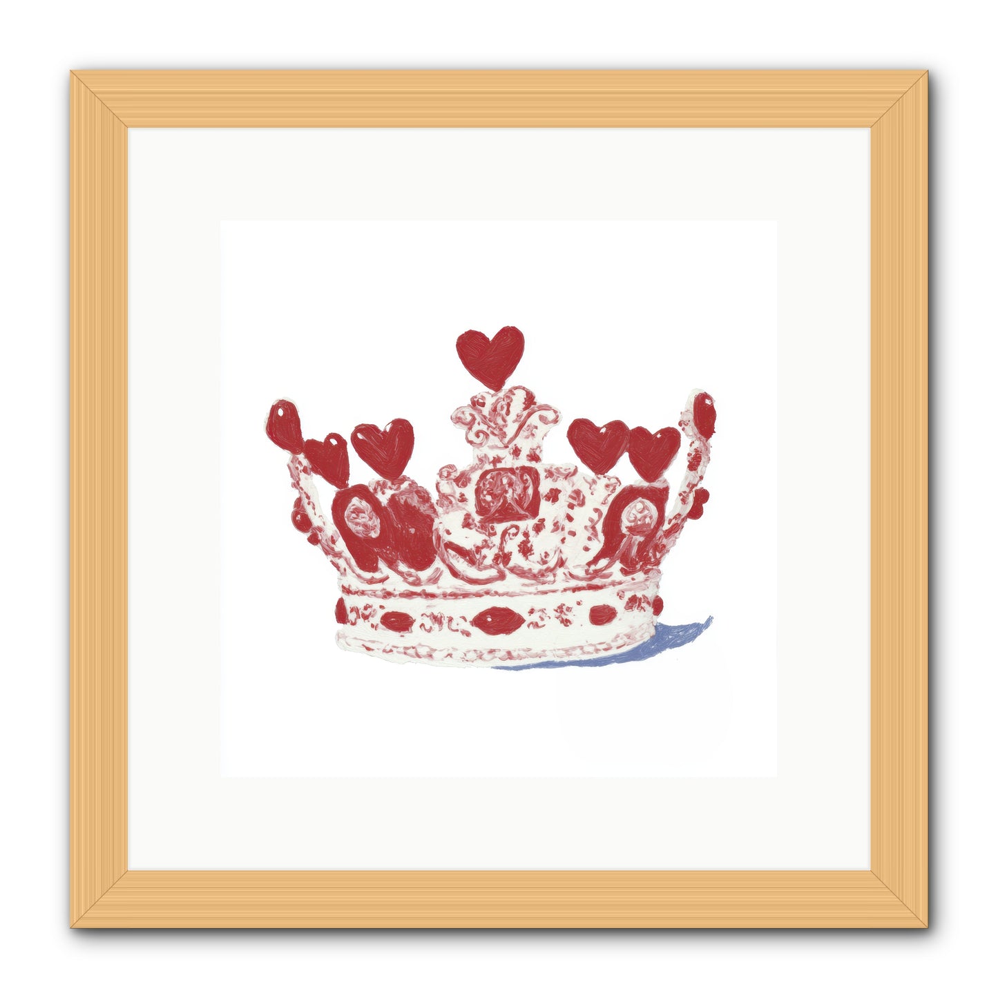 Love Became Legend -- Framed Print - Natural 12x12