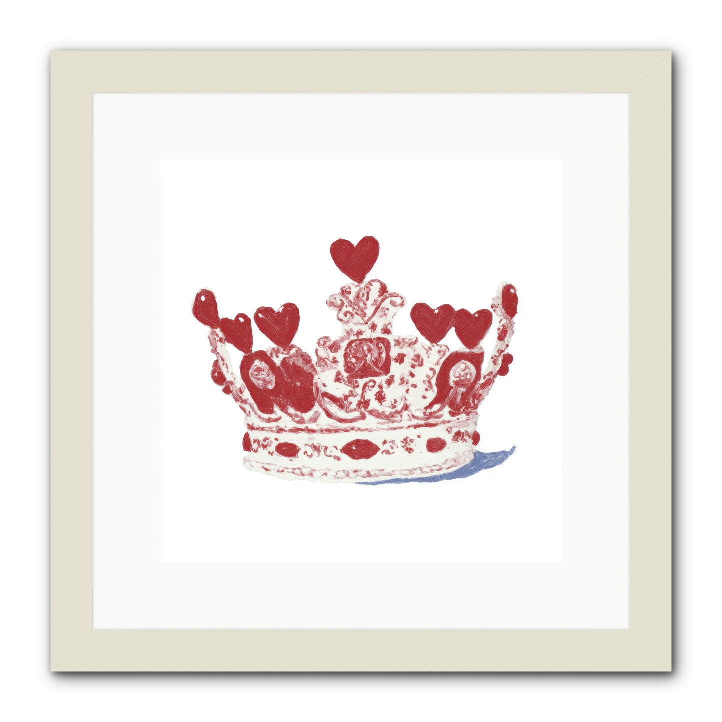Love Became Legend -- Framed Print - White 12x12