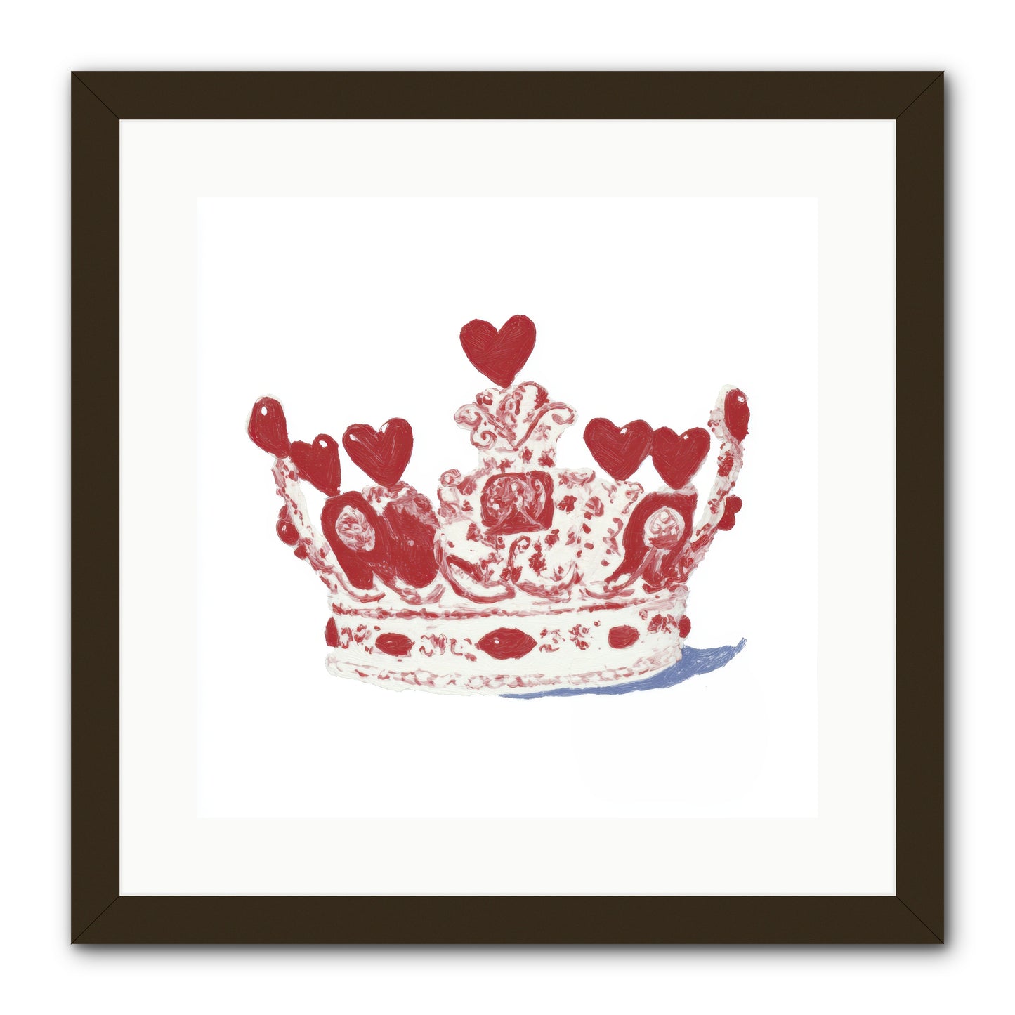 Love Became Legend -- Framed Print - Black 16x16
