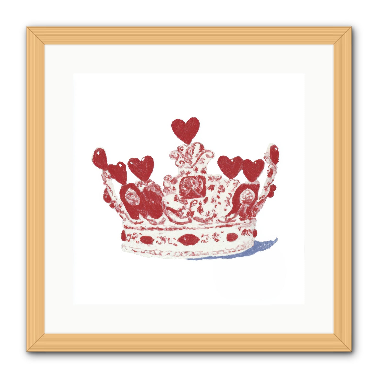 Love Became Legend -- Framed Print - Natural 16x16