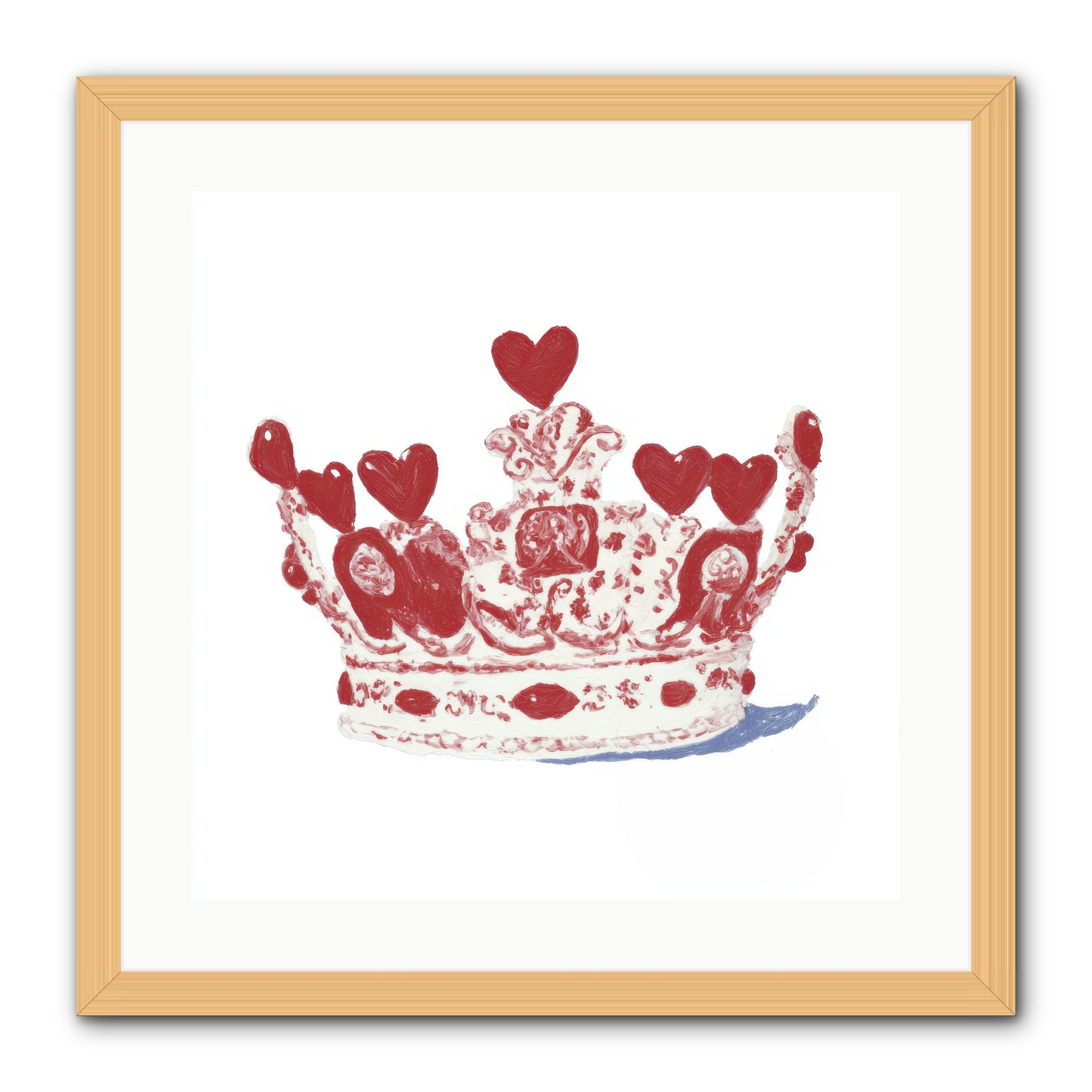 Love Became Legend -- Framed Print - Natural 20x20
