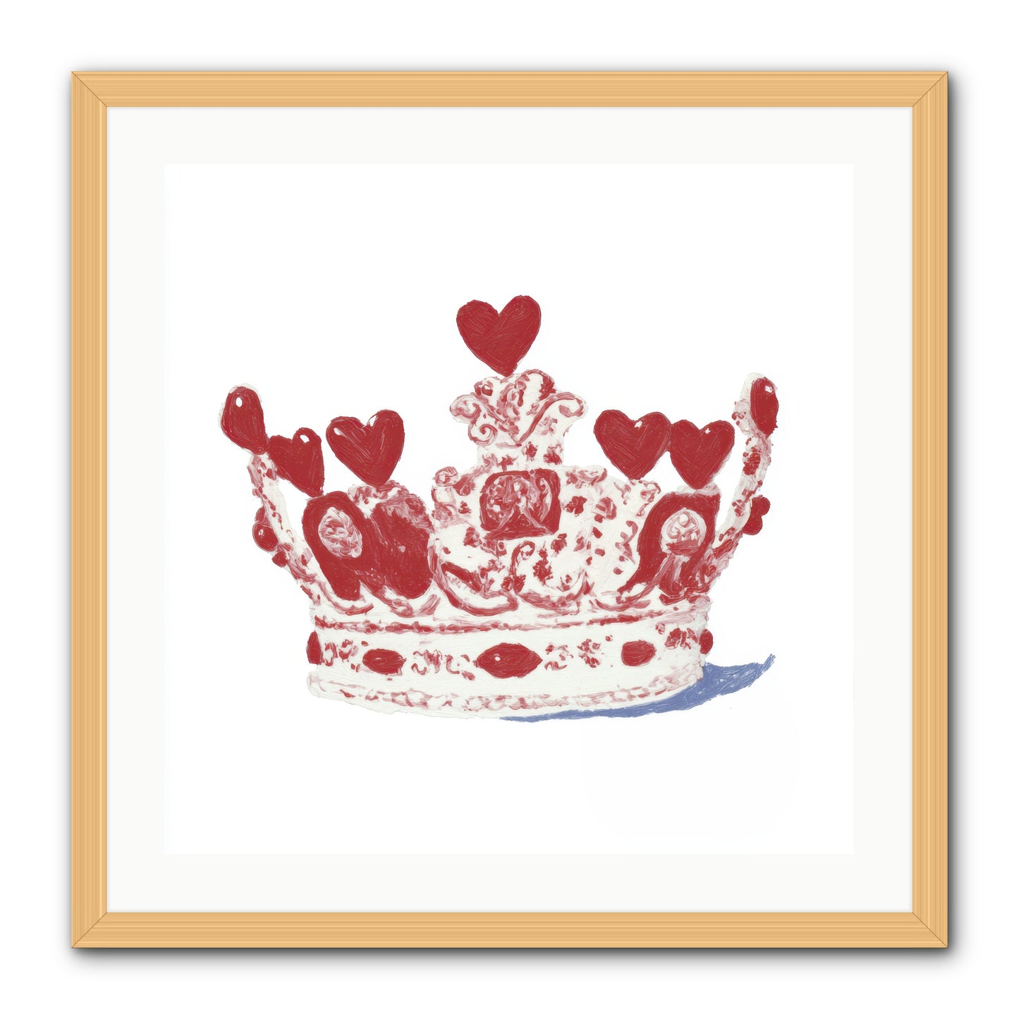 Love Became Legend -- Framed Print - Natural 24x24