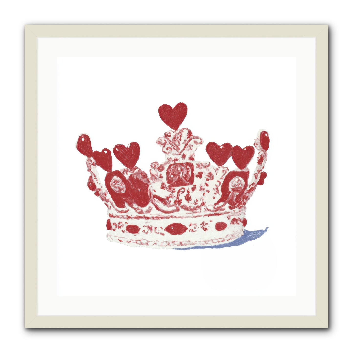 Love Became Legend -- Framed Print - White 24x24