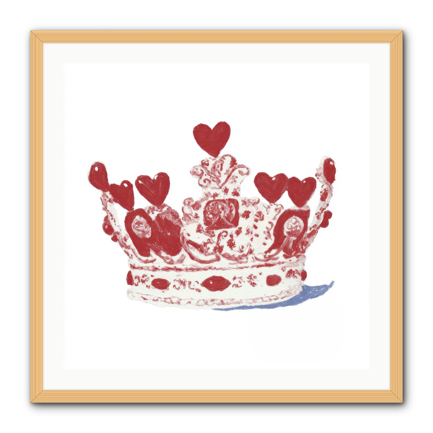Love Became Legend -- Framed Print - Natural 30x30