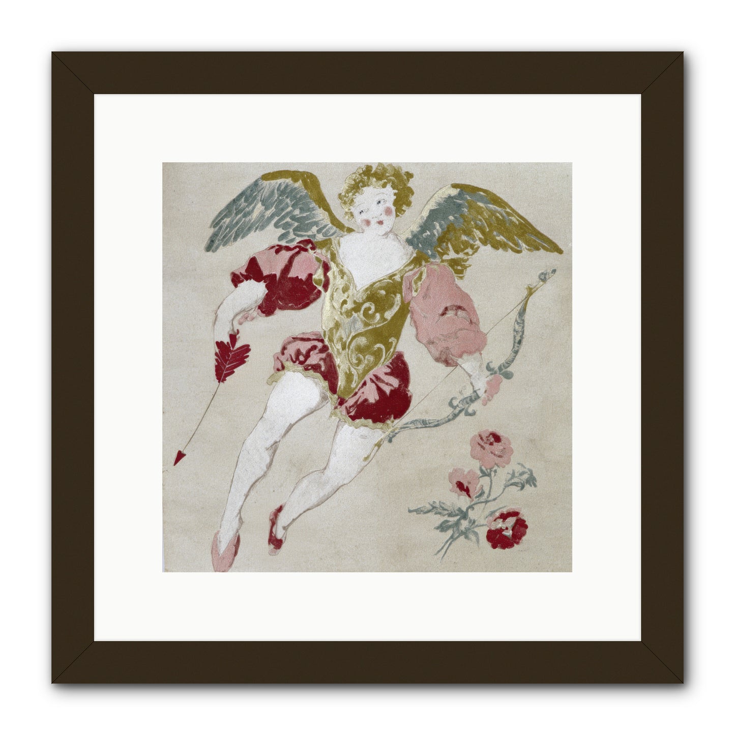 Love Blooms Wild -- Framed Print - Black 12x12