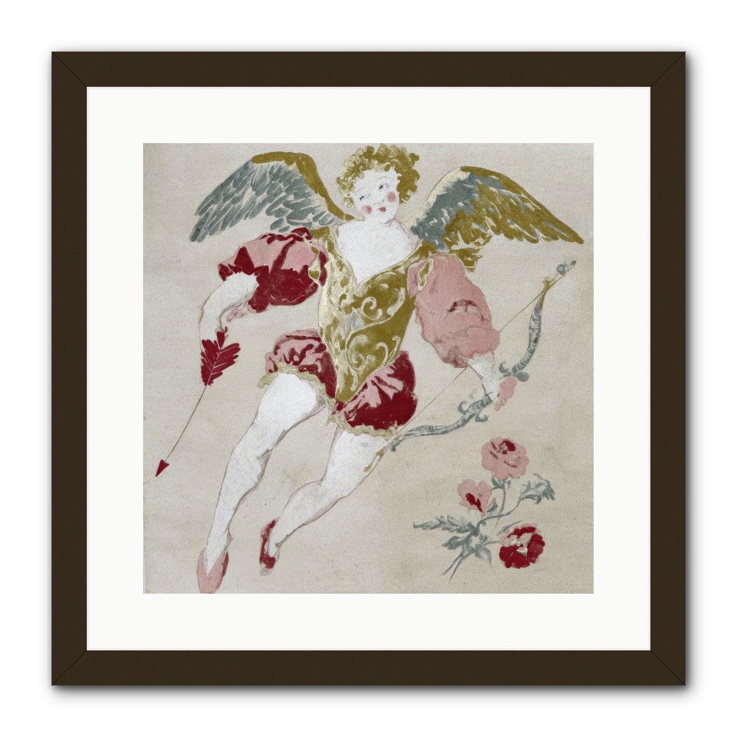 Love Blooms Wild -- Framed Print - Black 16x16