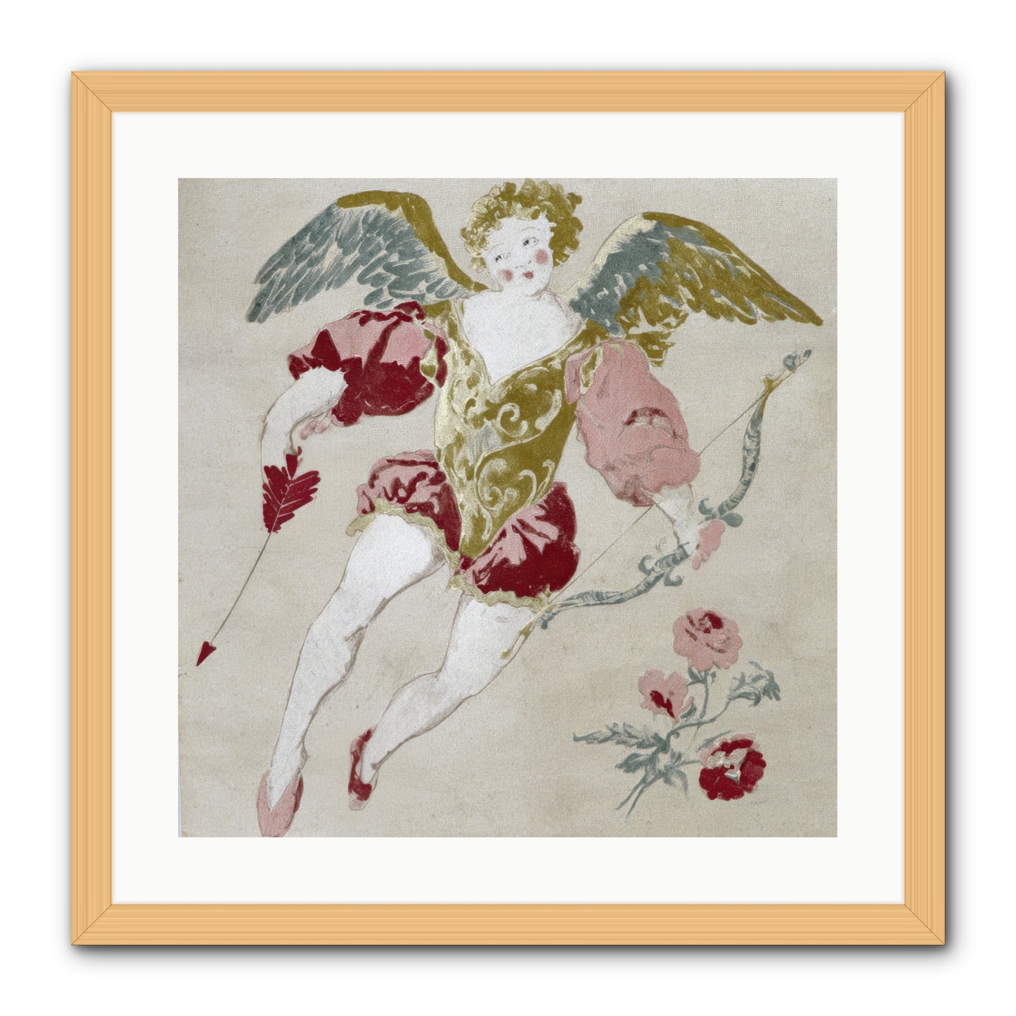 Love Blooms Wild -- Framed Print - Natural 20x20