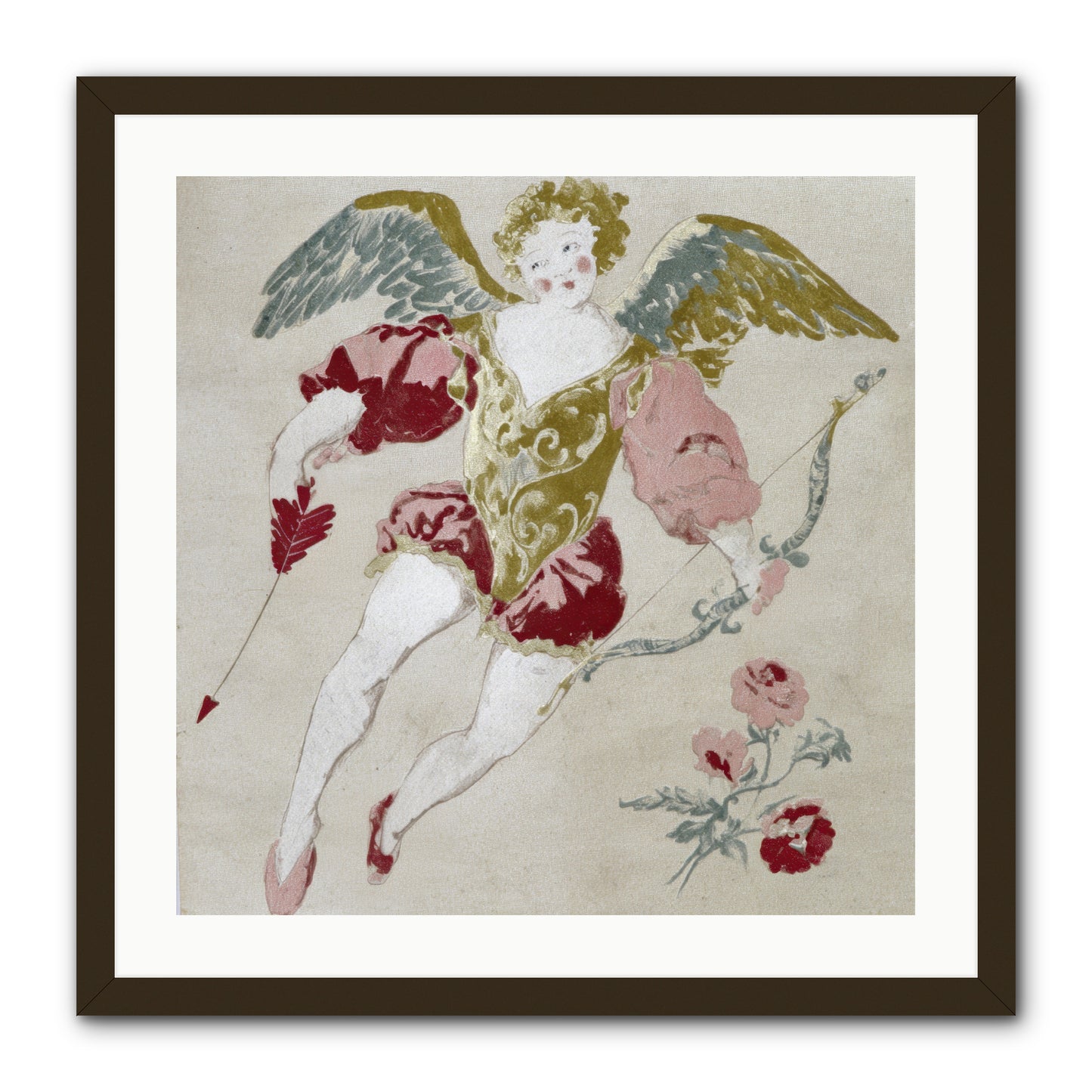 Love Blooms Wild -- Framed Print - Black 24x24