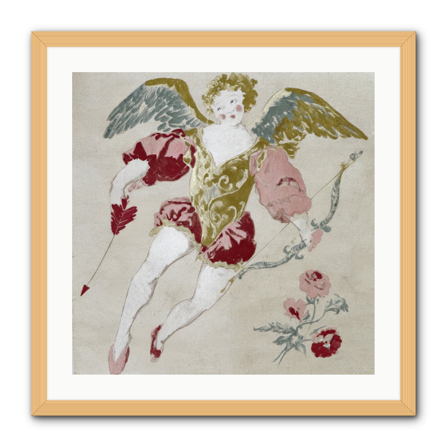 Love Blooms Wild -- Framed Print - Natural 24x24