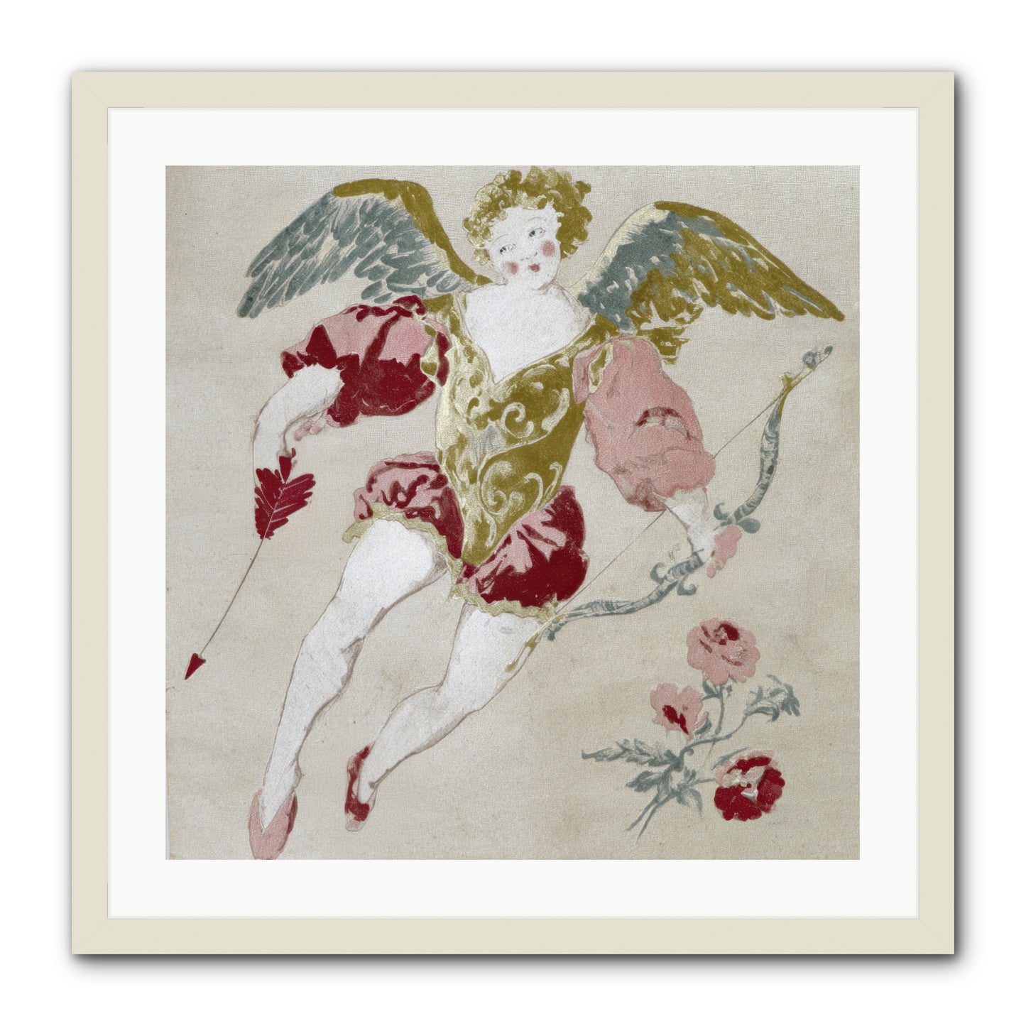 Love Blooms Wild -- Framed Print - White 24x24
