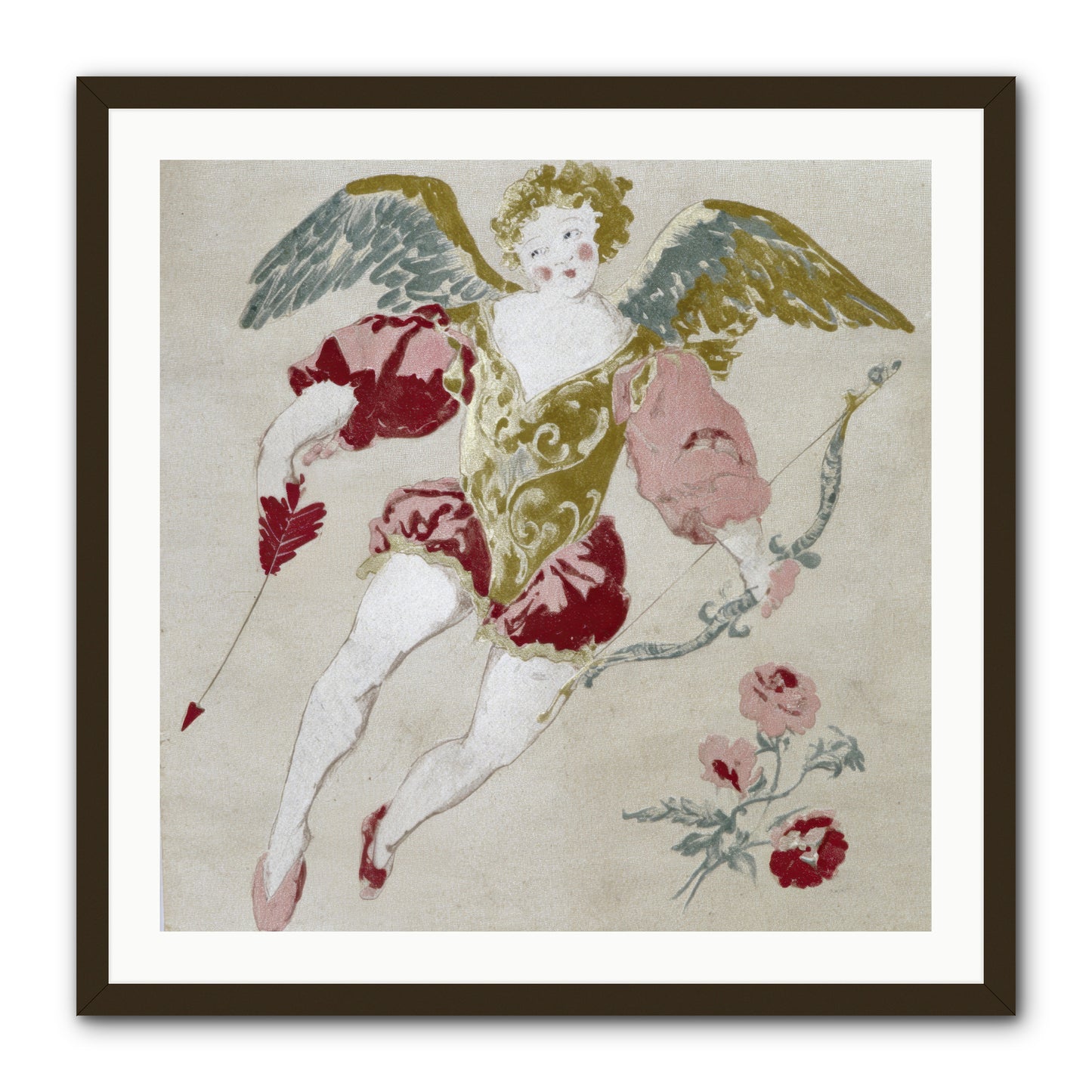 Love Blooms Wild -- Framed Print - Black 30x30