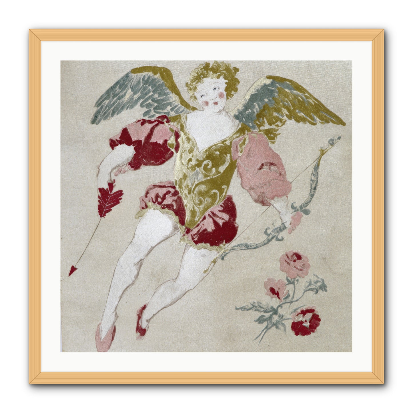 Love Blooms Wild -- Framed Print - Natural 30x30