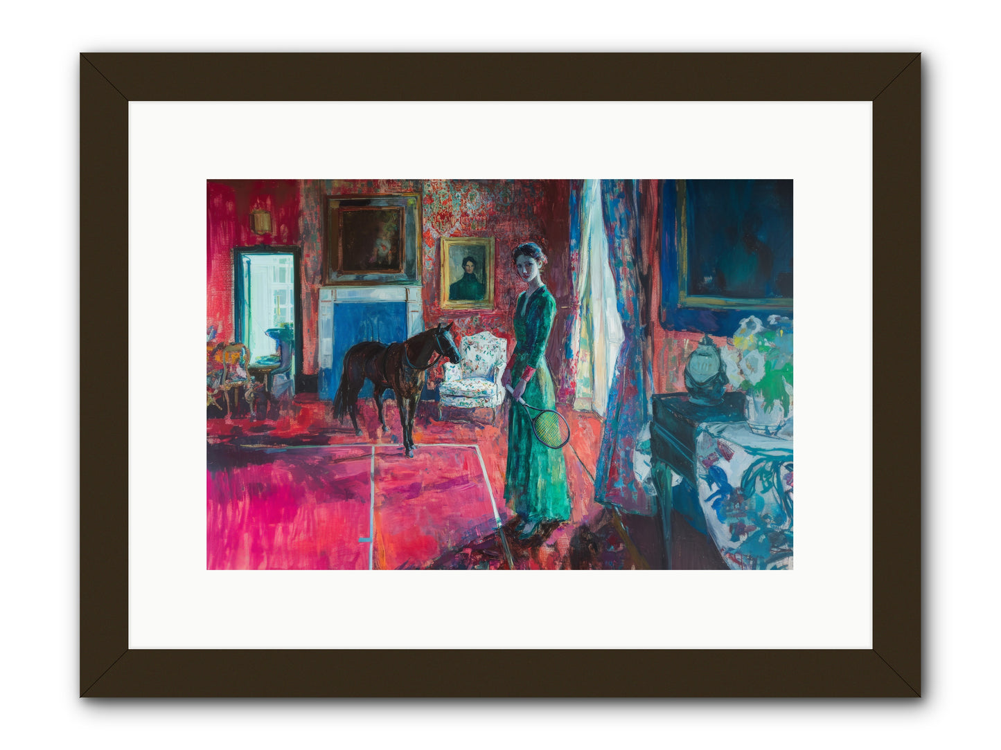Love-Forty & Lavender -- Framed Print - Black 15x10
