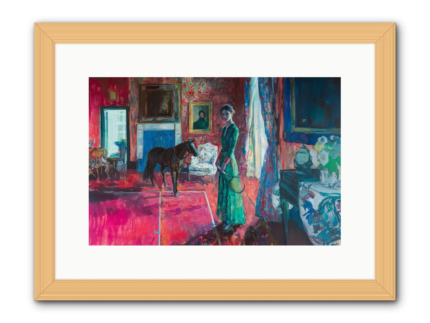 Love-Forty & Lavender -- Framed Print - Natural 15x10