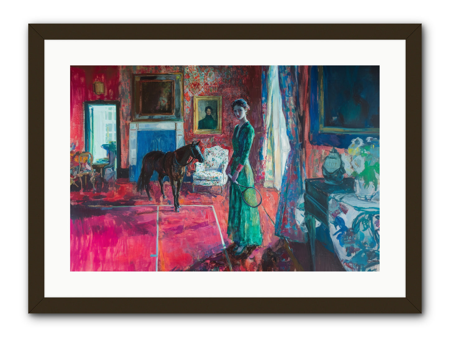 Love-Forty & Lavender -- Framed Print - Black 24x16