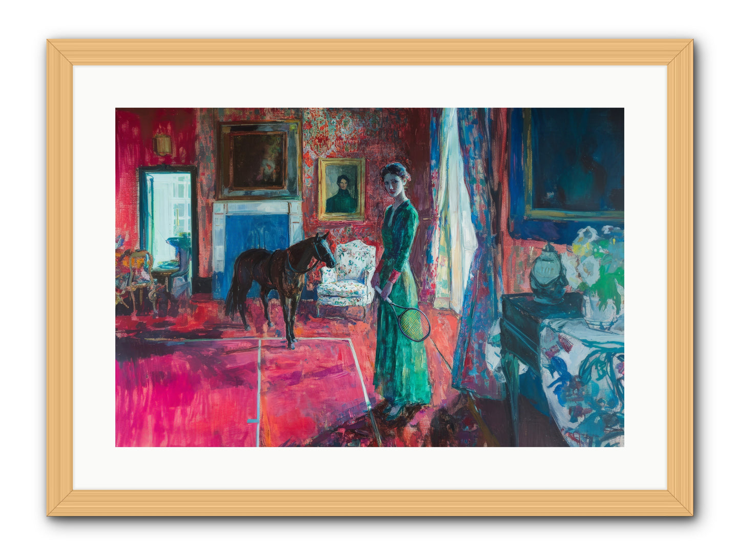 Love-Forty & Lavender -- Framed Print - Natural 24x16