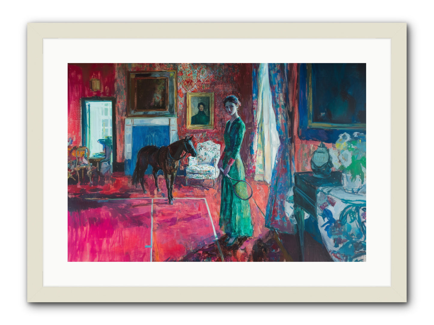 Love-Forty & Lavender -- Framed Print - White 24x16