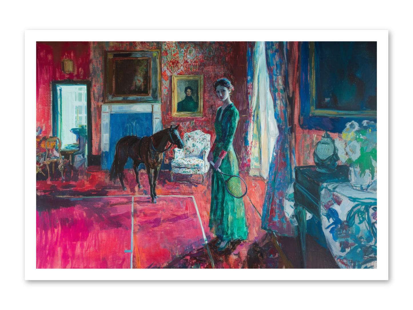 Love-Forty & Lavender -- Loose Canvas Print 30x20