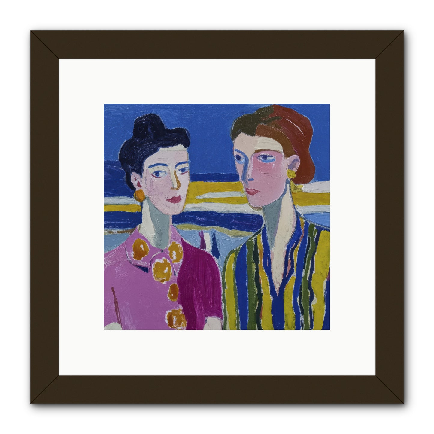 Love Needed No Translation -- Framed Print - Black 10x10