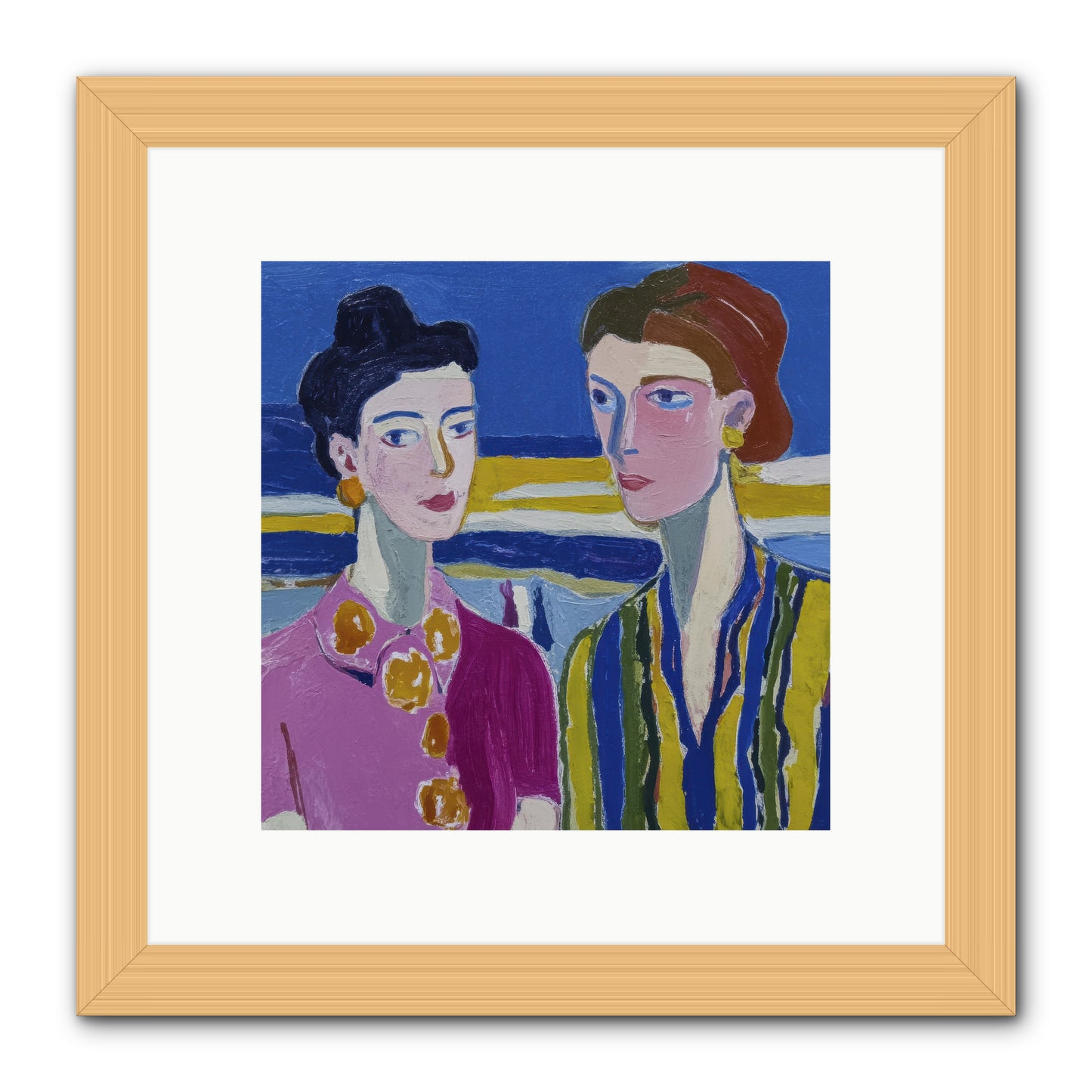 Love Needed No Translation -- Framed Print - Natural 10x10