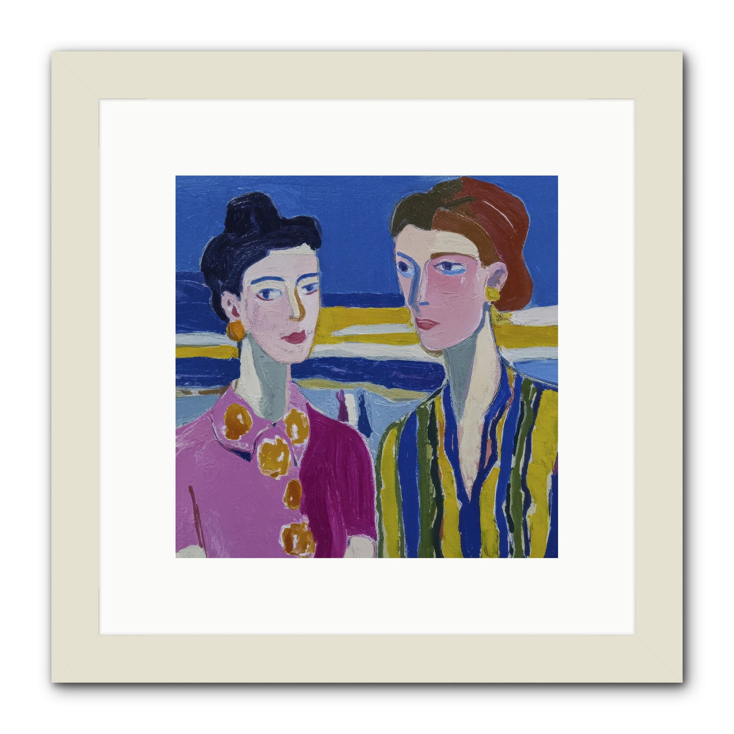 Love Needed No Translation -- Framed Print - White 10x10
