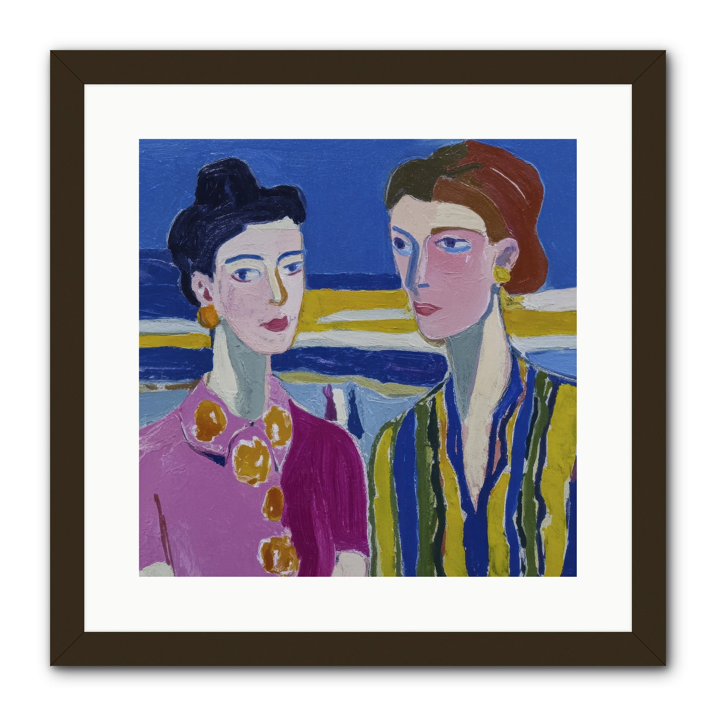 Love Needed No Translation -- Framed Print - Black 16x16