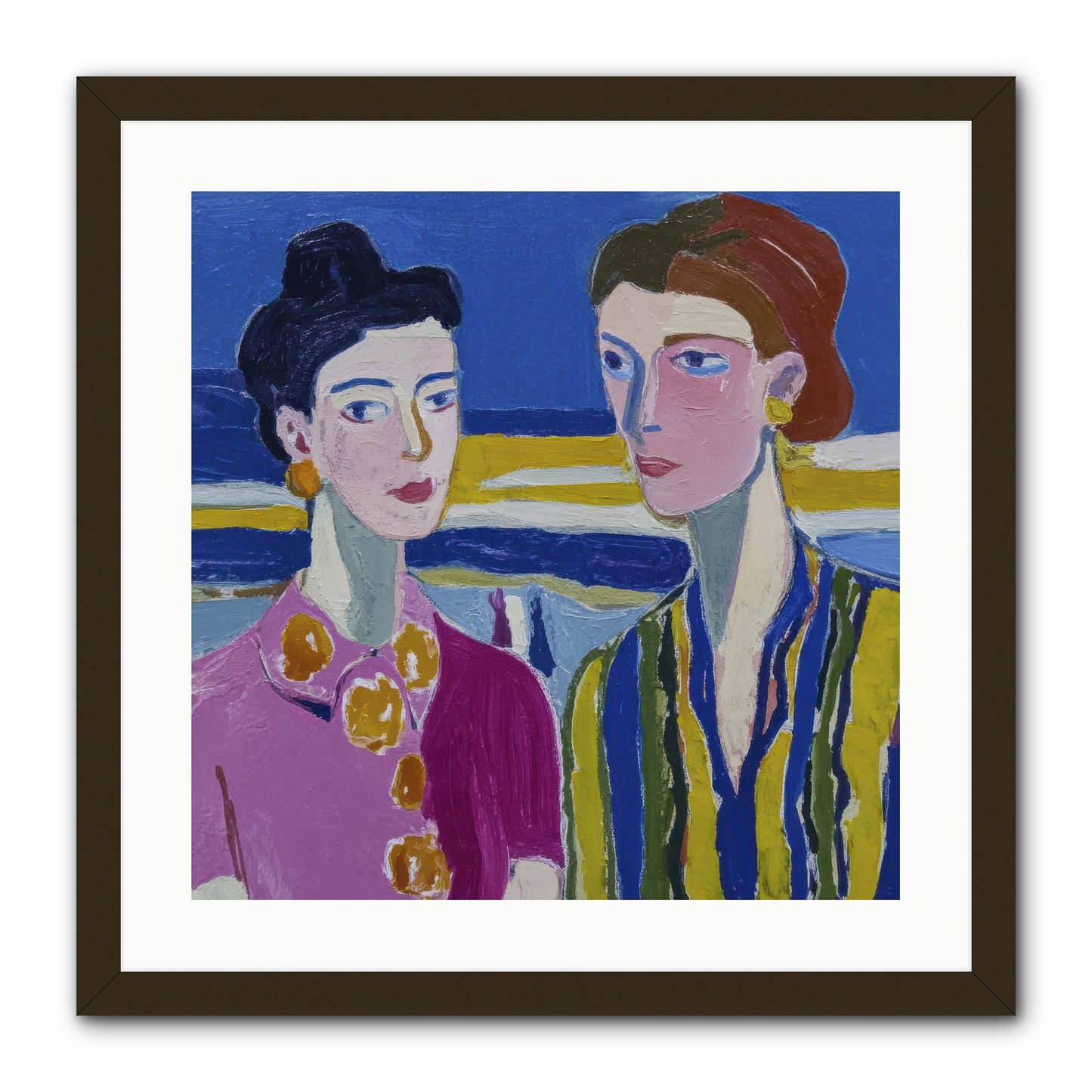 Love Needed No Translation -- Framed Print - Black 20x20