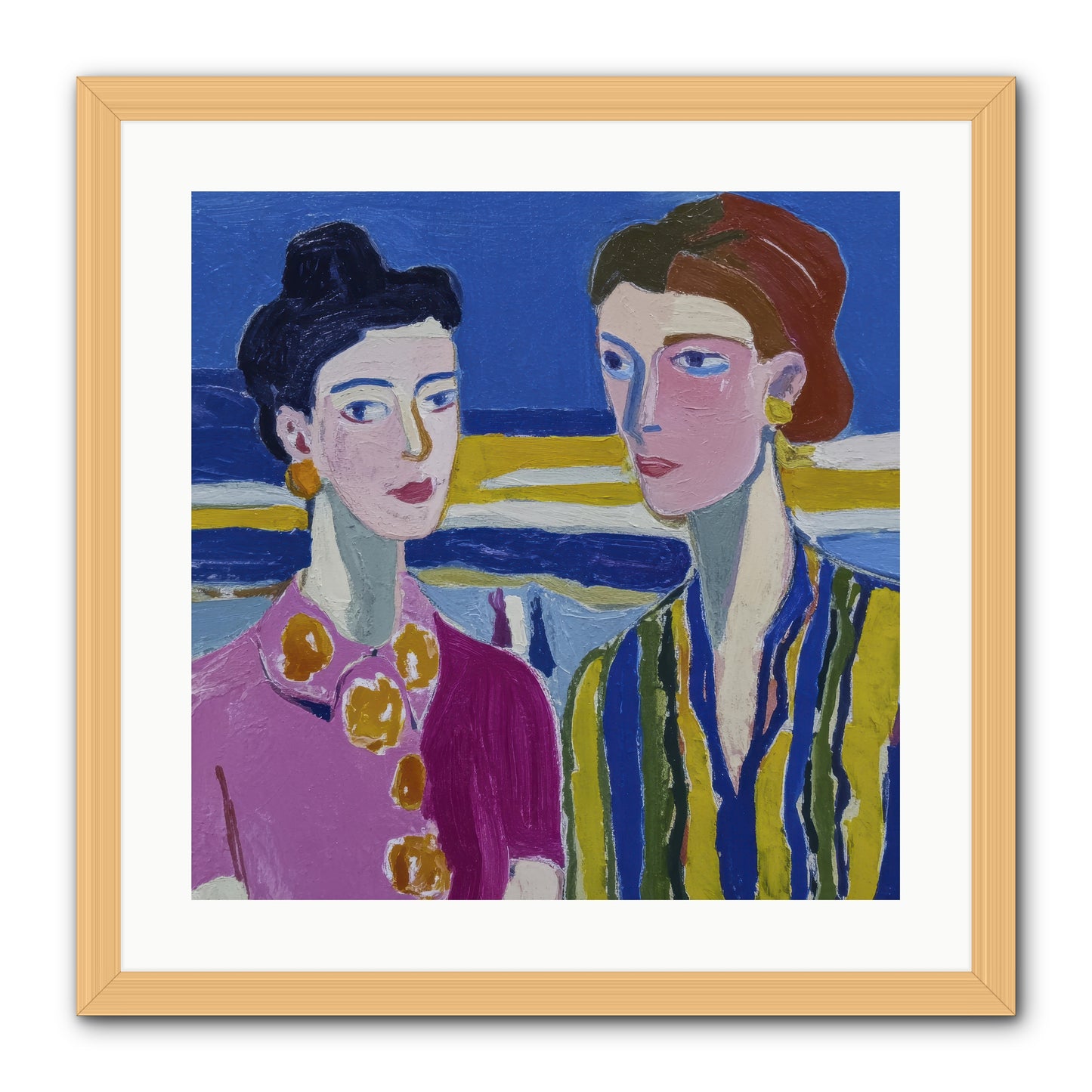Love Needed No Translation -- Framed Print - Natural 20x20
