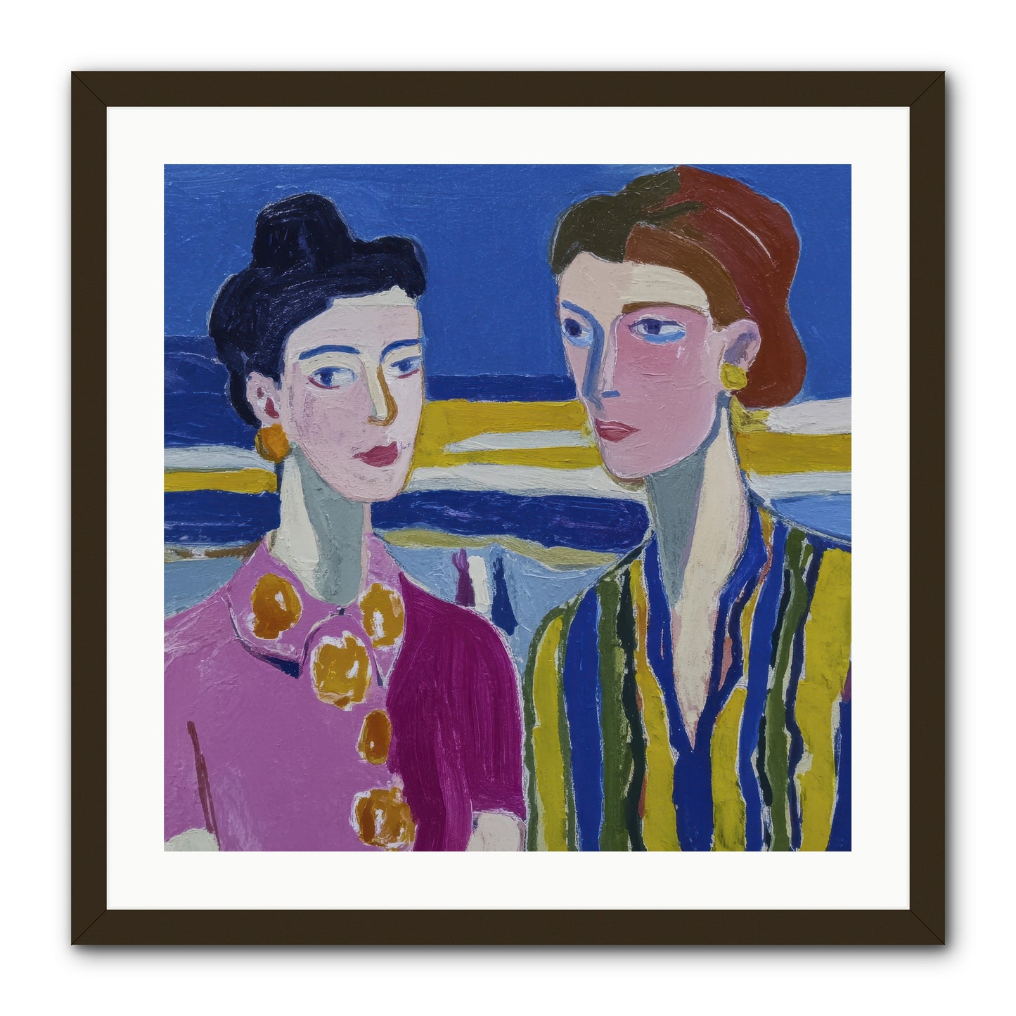 Love Needed No Translation -- Framed Print - Black 24x24