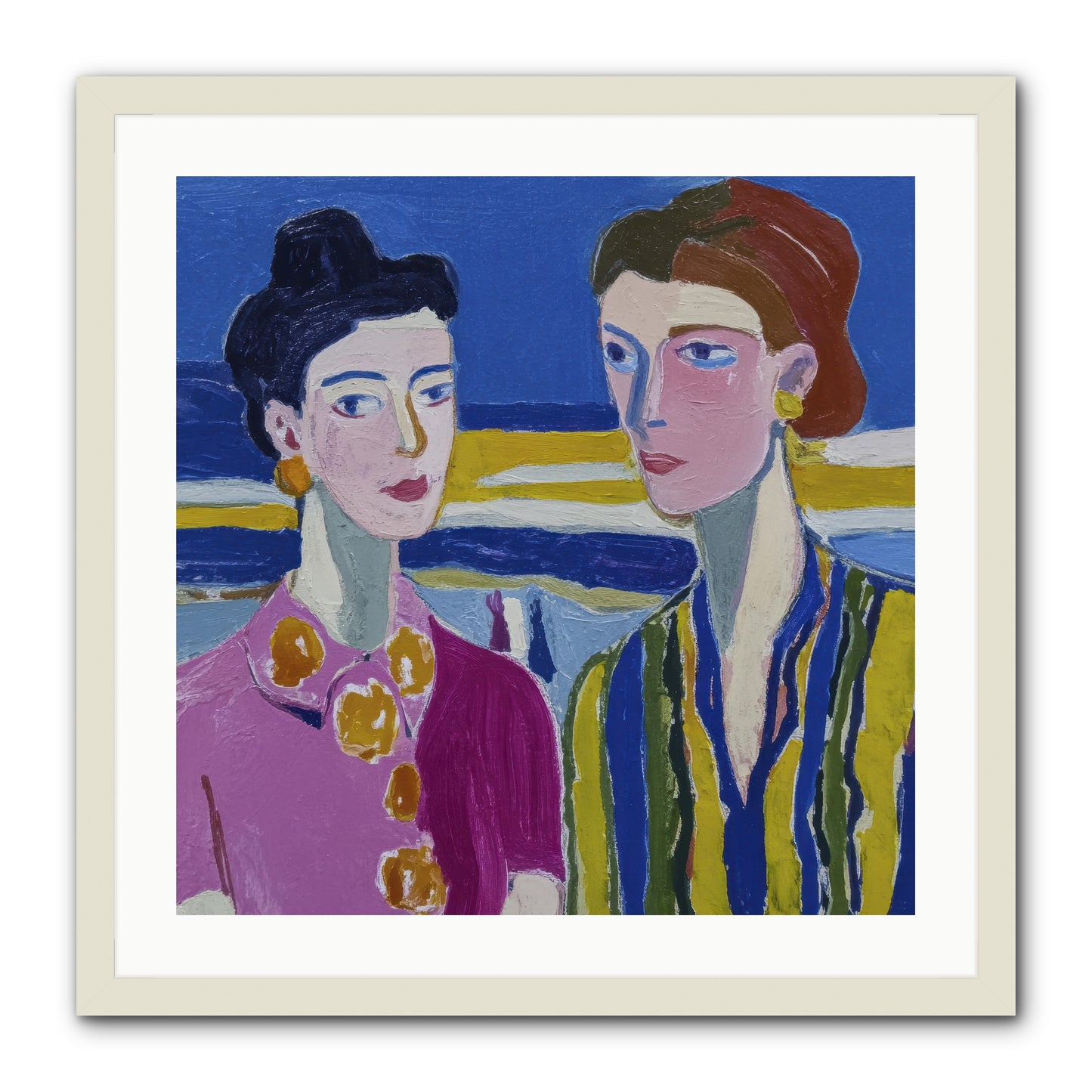 Love Needed No Translation -- Framed Print - White 24x24