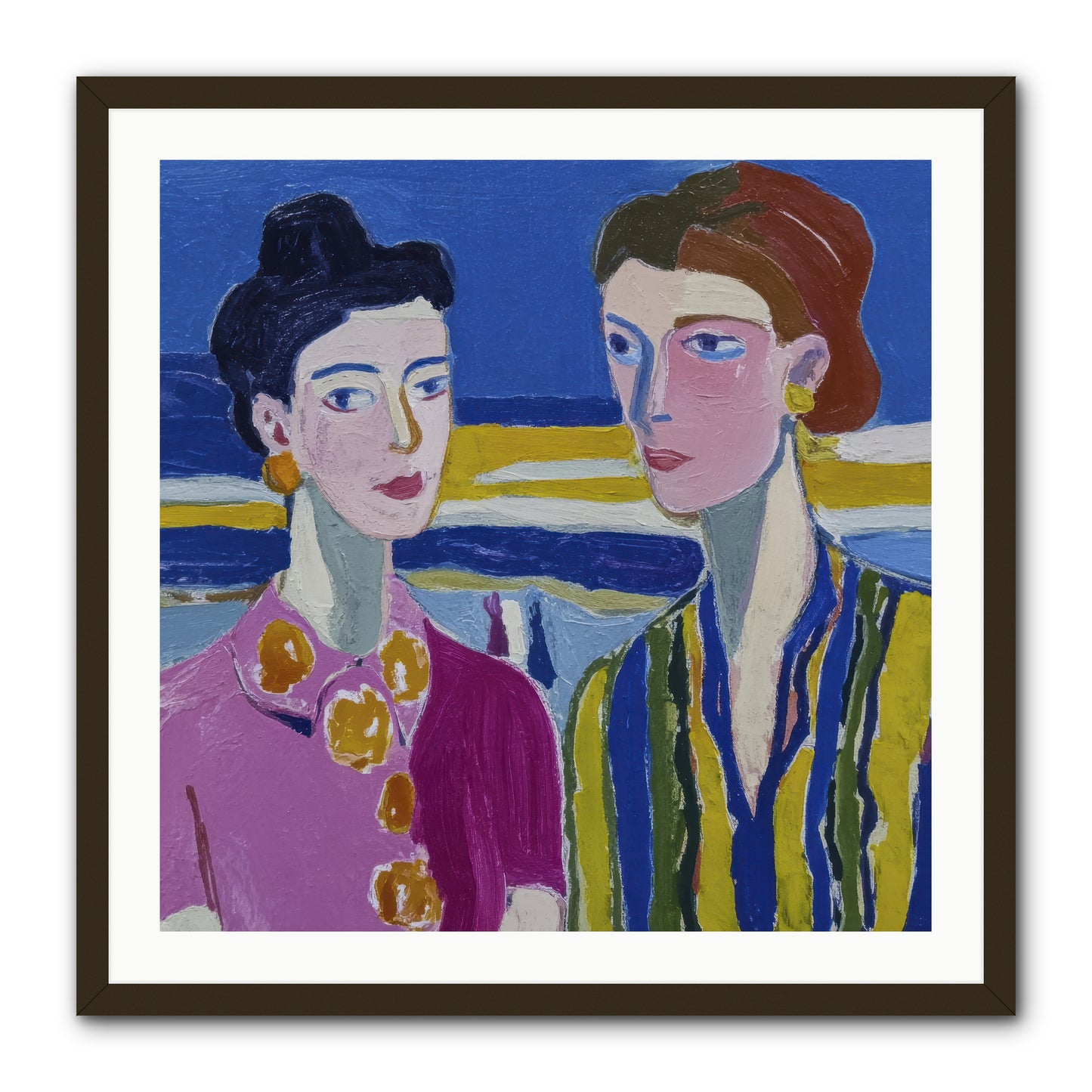 Love Needed No Translation -- Framed Print - Black 30x30