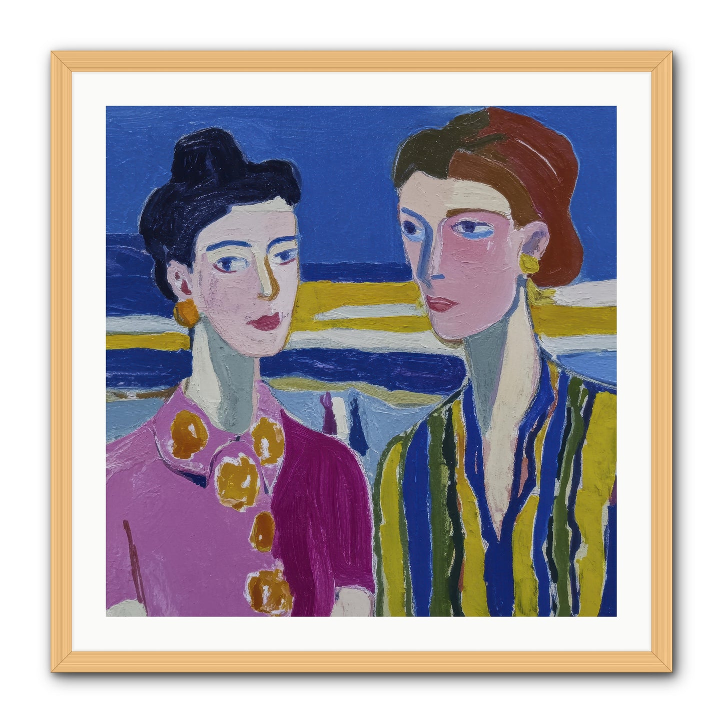Love Needed No Translation -- Framed Print - Natural 30x30