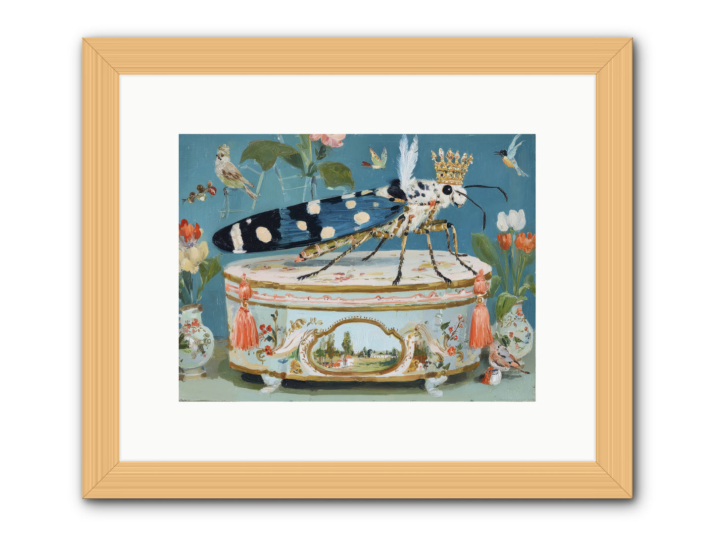 Love Notes -- Framed Print - Natural 12x9