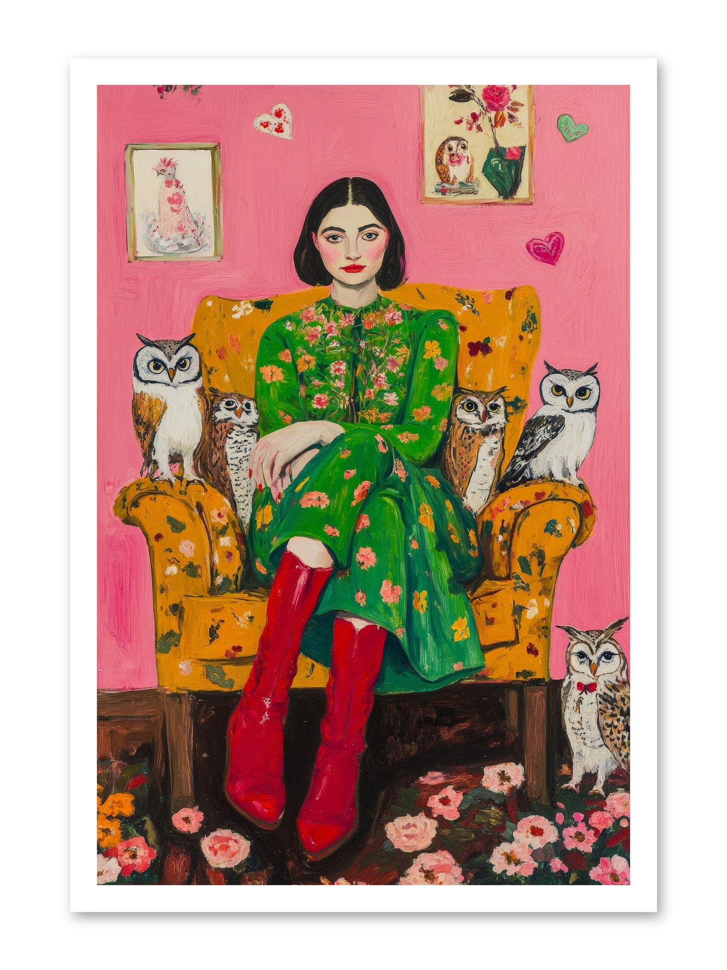 Love Notes & Night WIngs -- Loose Canvas Print 20x30