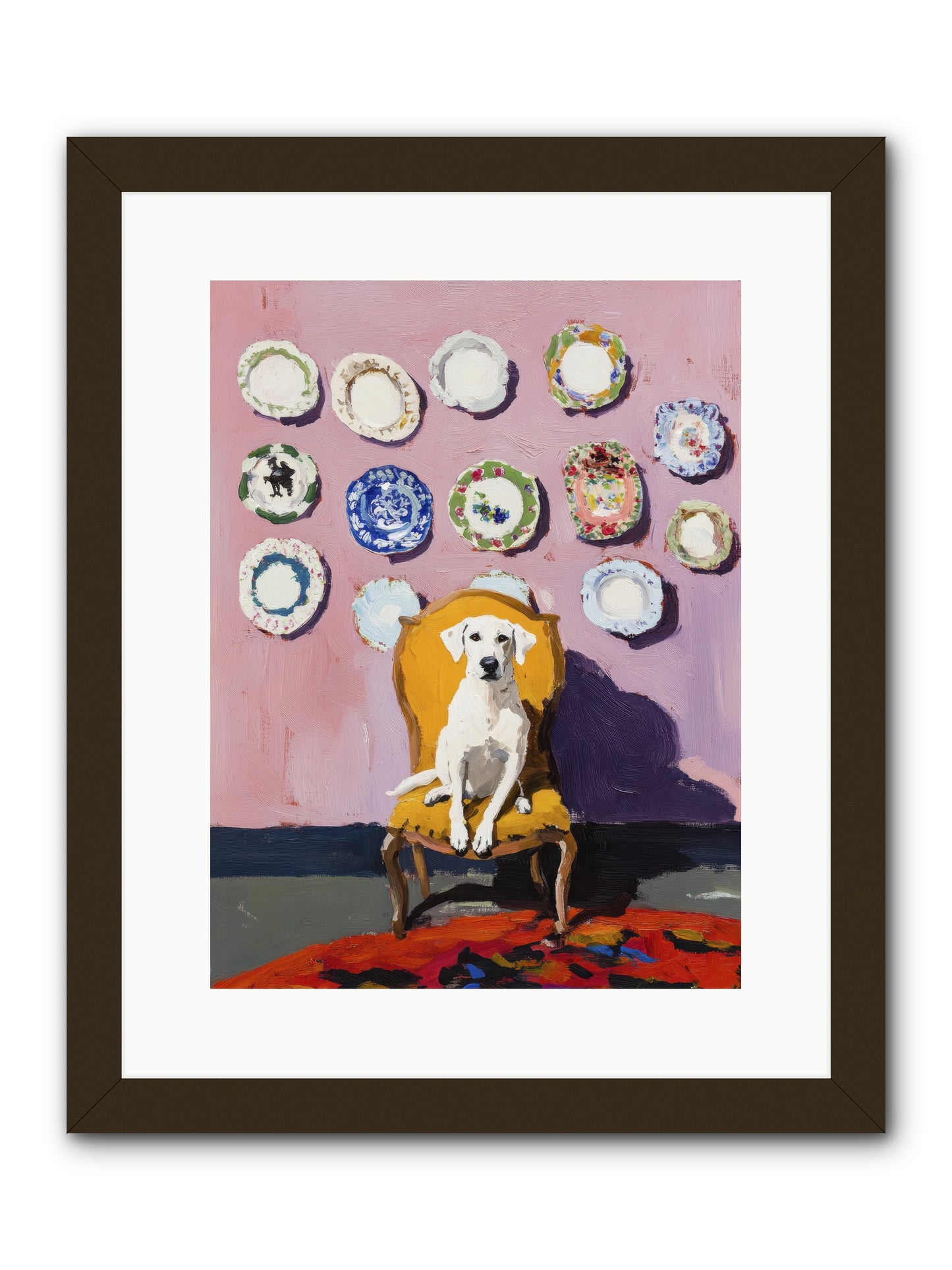 Love Sits Pretty -- Framed Print - Black 12x16