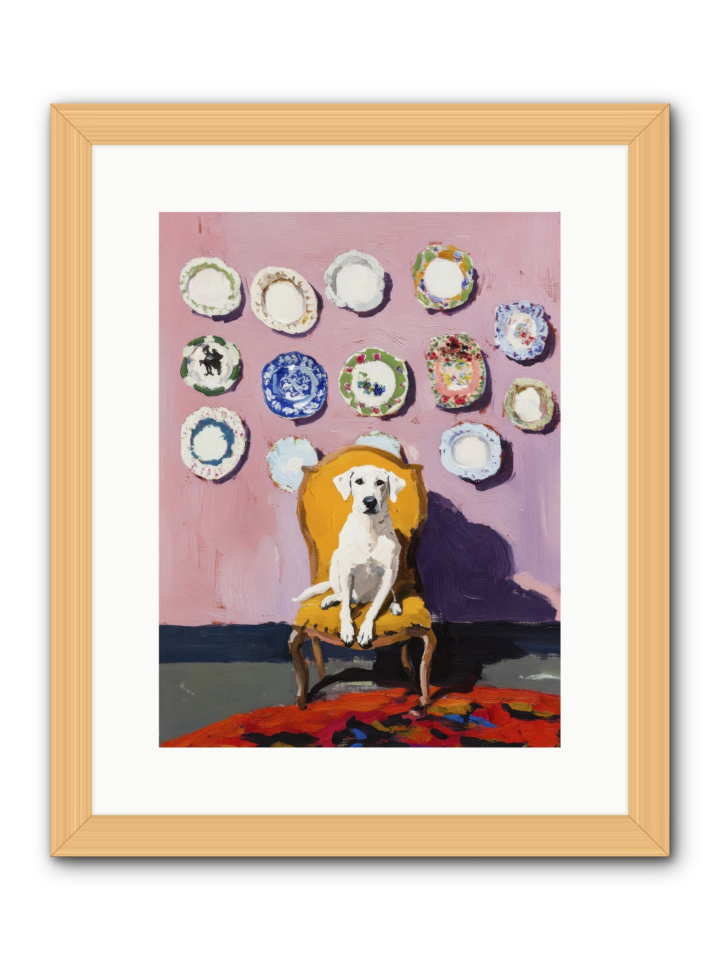 Love Sits Pretty -- Framed Print - Natural 12x16