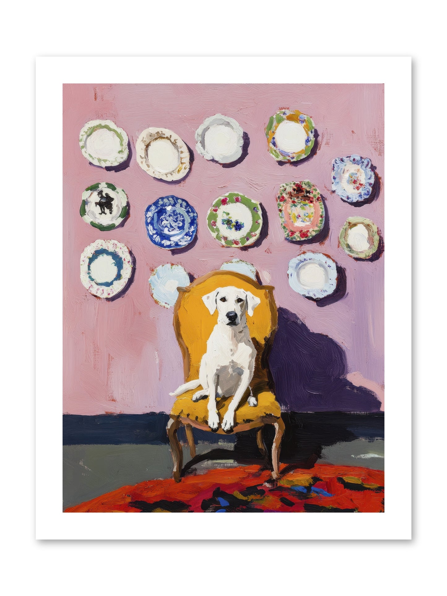 Love Sits Pretty -- Paper Print 12x16