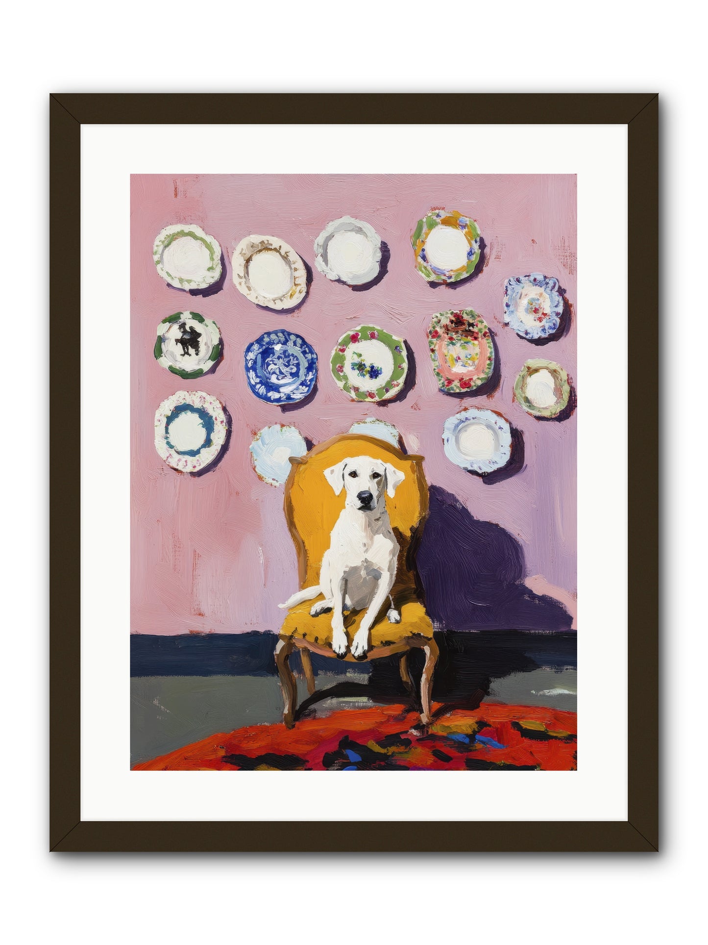 Love Sits Pretty -- Framed Print - Black 18x24