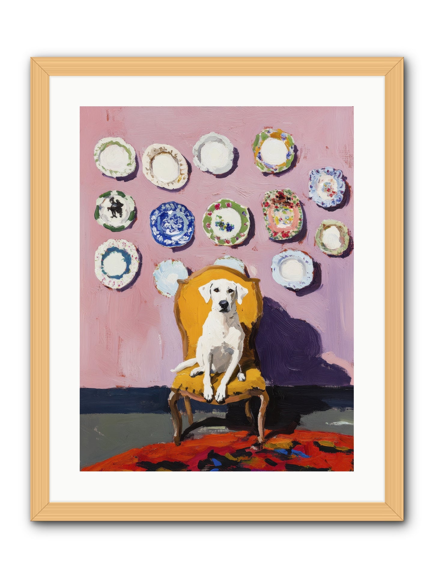 Love Sits Pretty -- Framed Print - Natural 18x24